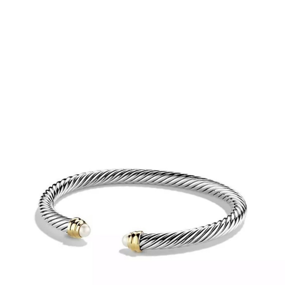 David Yurman Bracelet w Pearls and 14K Gold, 5mm
